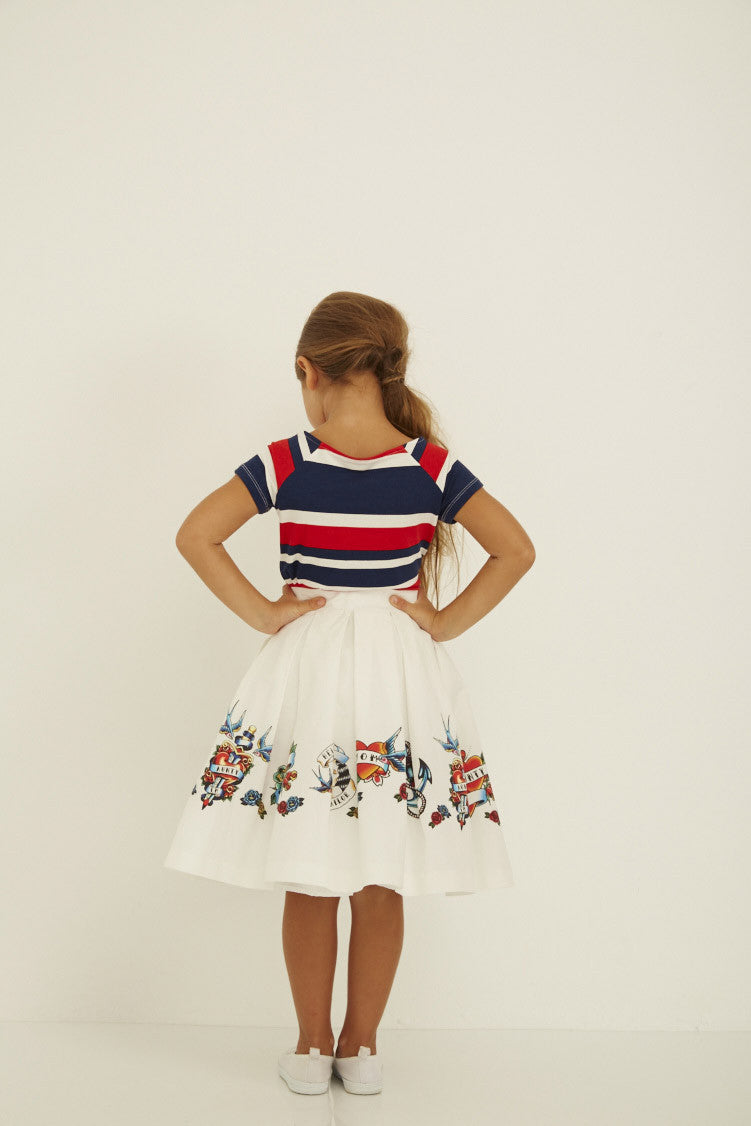 
                  
                    Milla Skirt Fifties Tattoo Print
                  
                