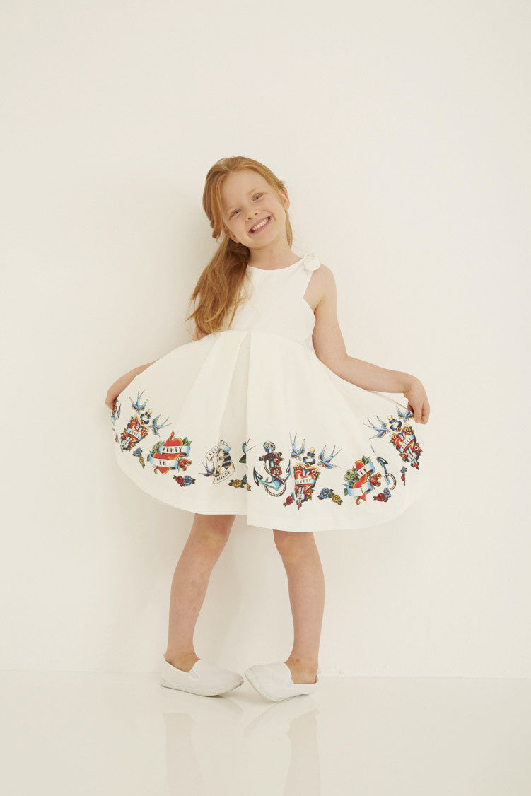 
                  
                    Poppy Dress Fifties Tattoo Print
                  
                