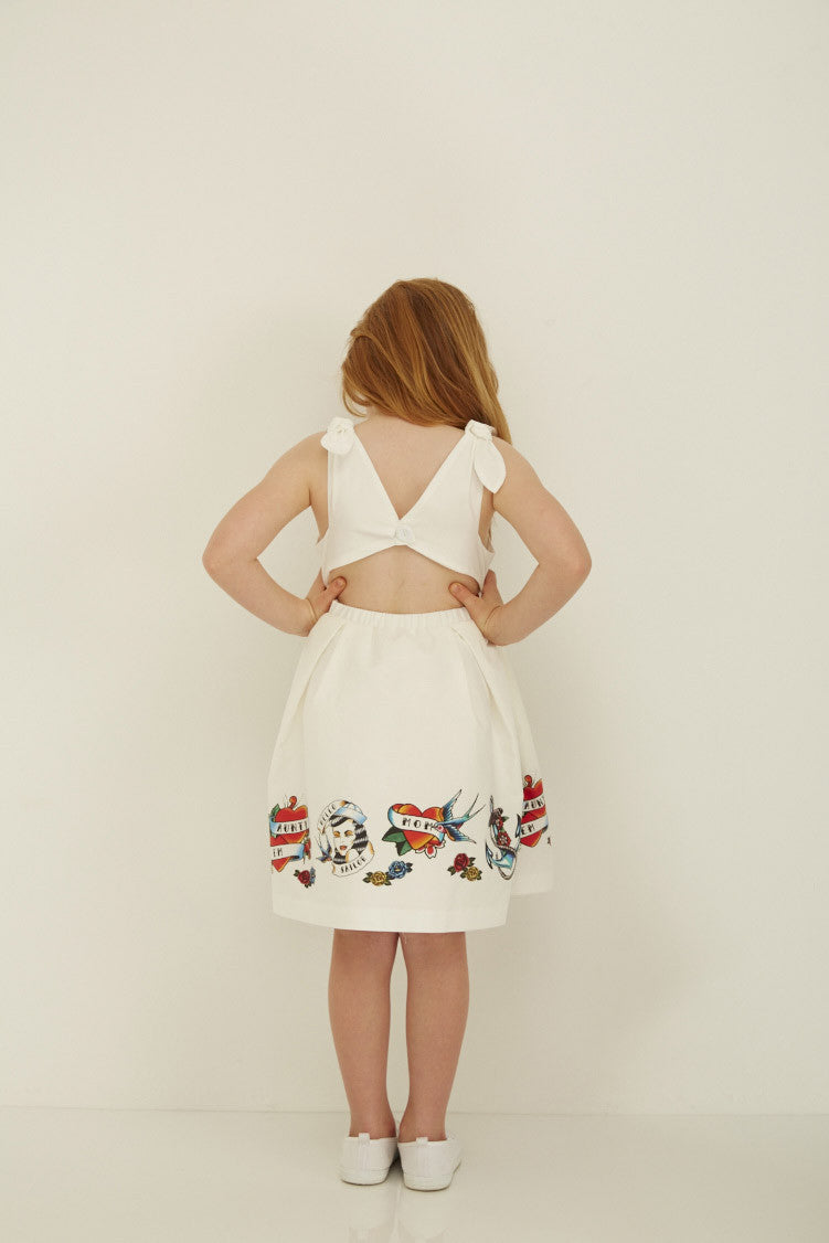 
                  
                    Poppy Dress Fifties Tattoo Print
                  
                